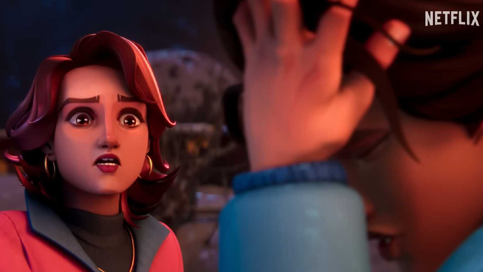 Natalie e Steve em Stranger Things Tales From '85