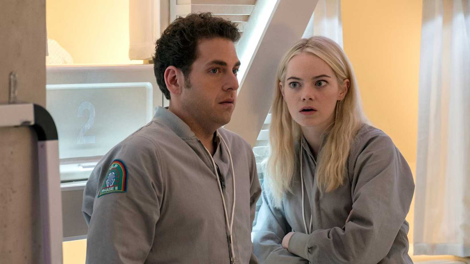 Jonah Hill and Emma Stone in Netflix's Maniac.