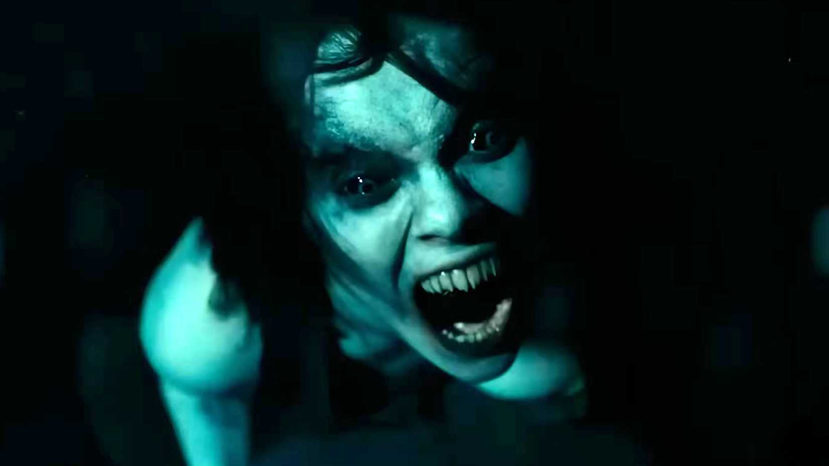 Nightmare version of Dafne Keen's Chrys roaring in Whistle