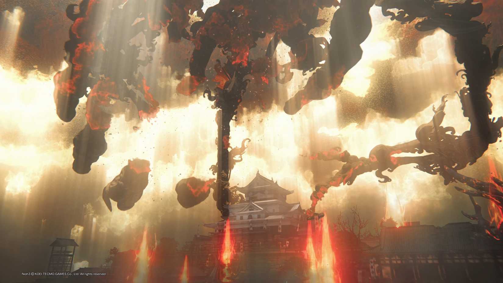 Die Stadt Nioh 3 wird von Korruption geheilt