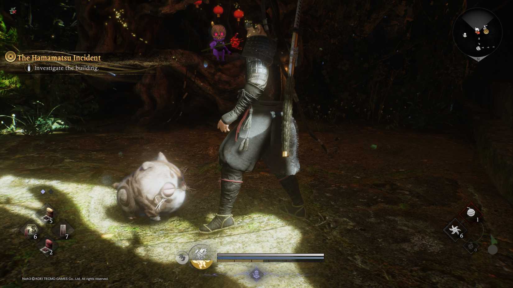 Nioh 3 Ninja auf der Suche nach Yokai