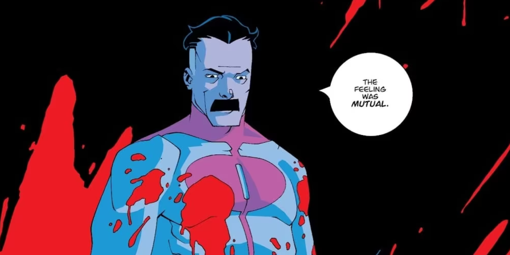 Omni-Man traindo os heróis em Invincible