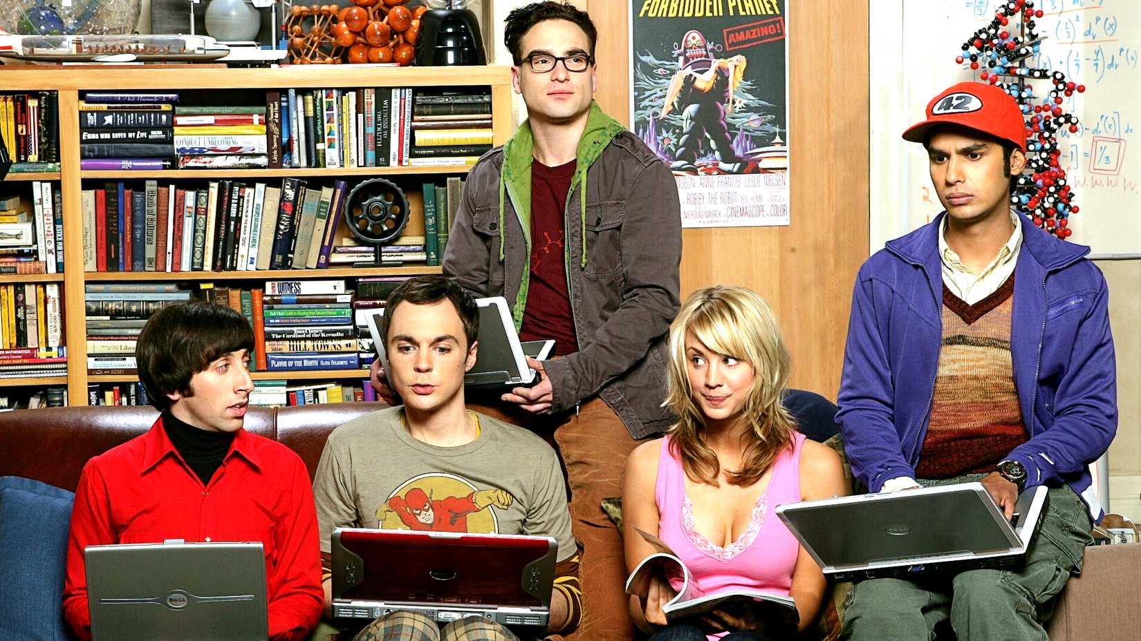 O elenco original de The Big Bang Theory