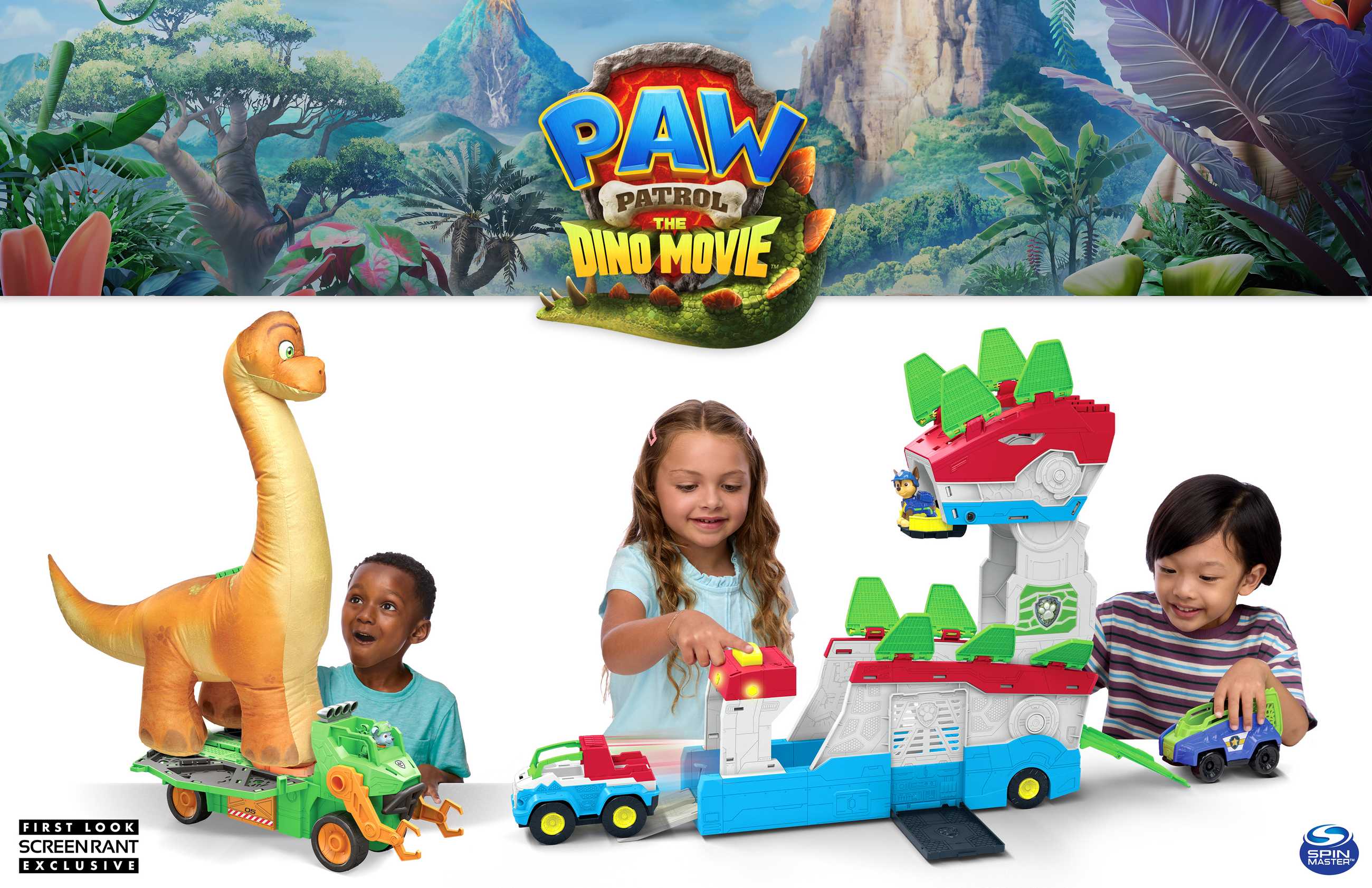 paw patrol dino movie toy reveals