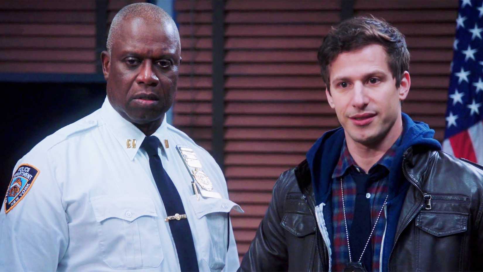 Peralta and Captain Holt standing together in an episode of Brooklyn Nine-Nine