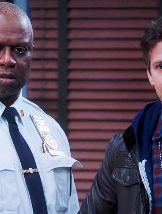 Peralta and Captain Holt standing together in an episode of Brooklyn Nine-Nine