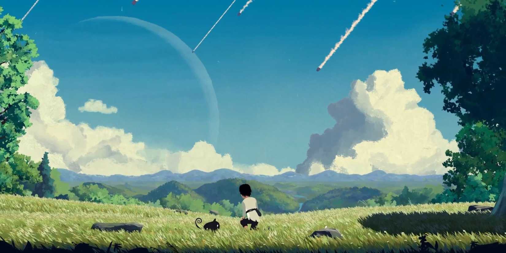 A character looks at the horizon in Planet of Lana 2.