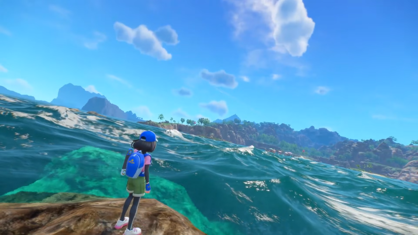 A screenshot from the pokemon winds & waves reveal