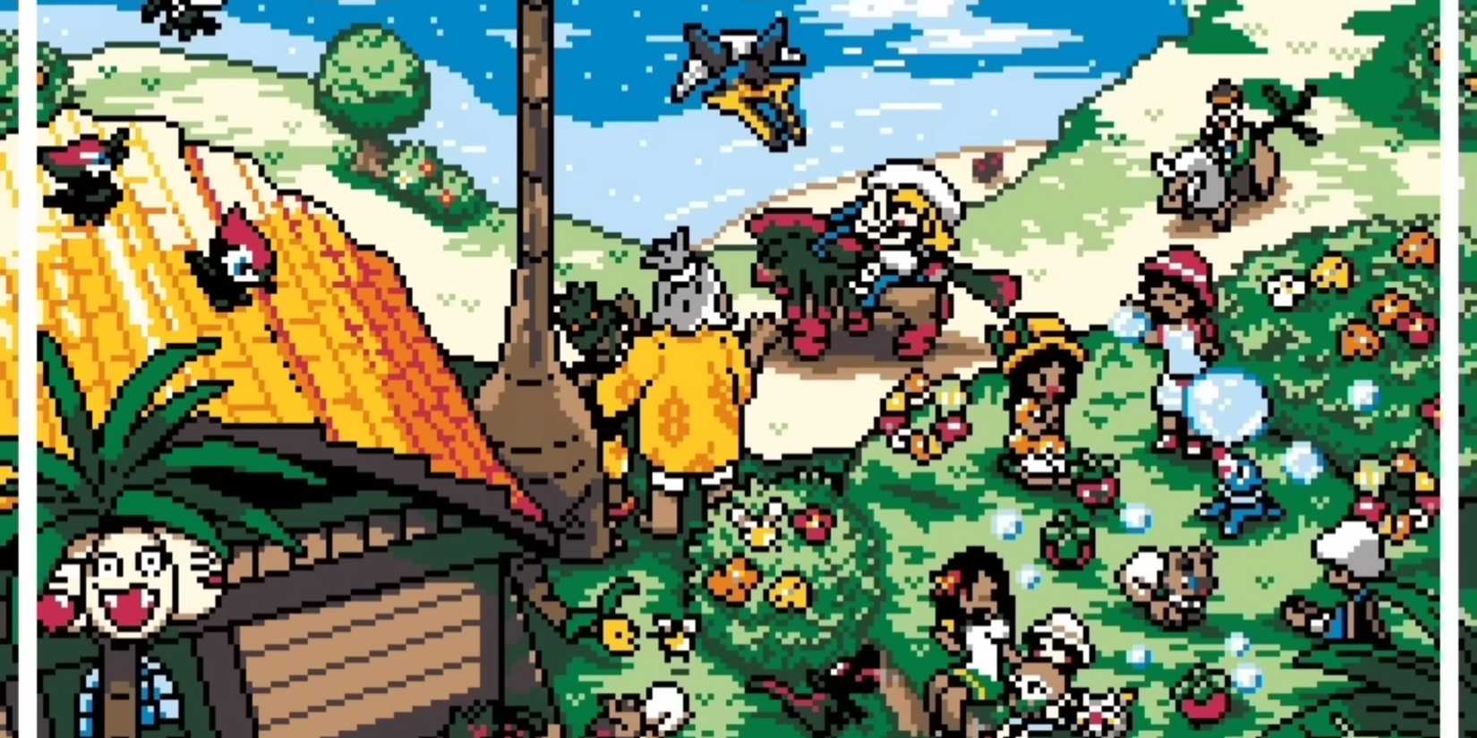 Pixel art from the Pokemon Alola Seaglass romhack