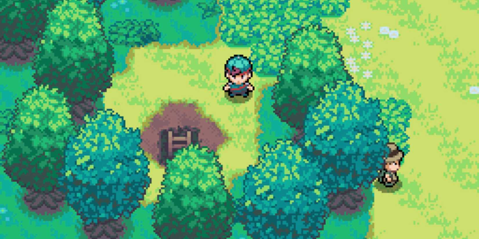 Pokemon Echo-Screenshot des Protagonisten im Wald