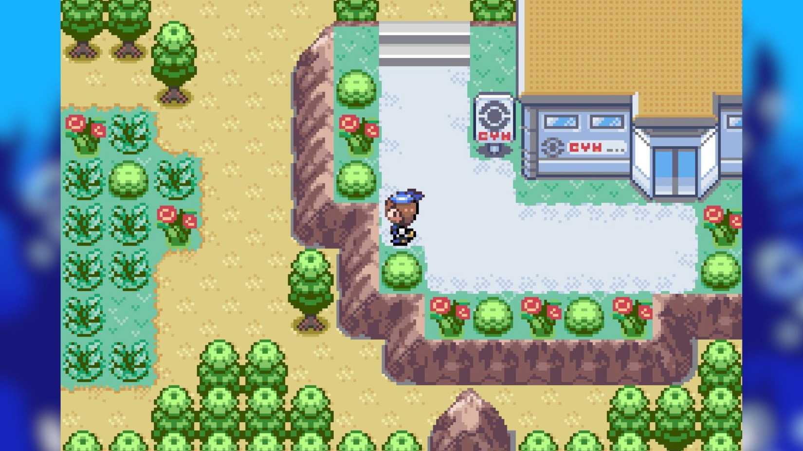 Ein Stadtgebiet in Pokémon Royal Sapphire