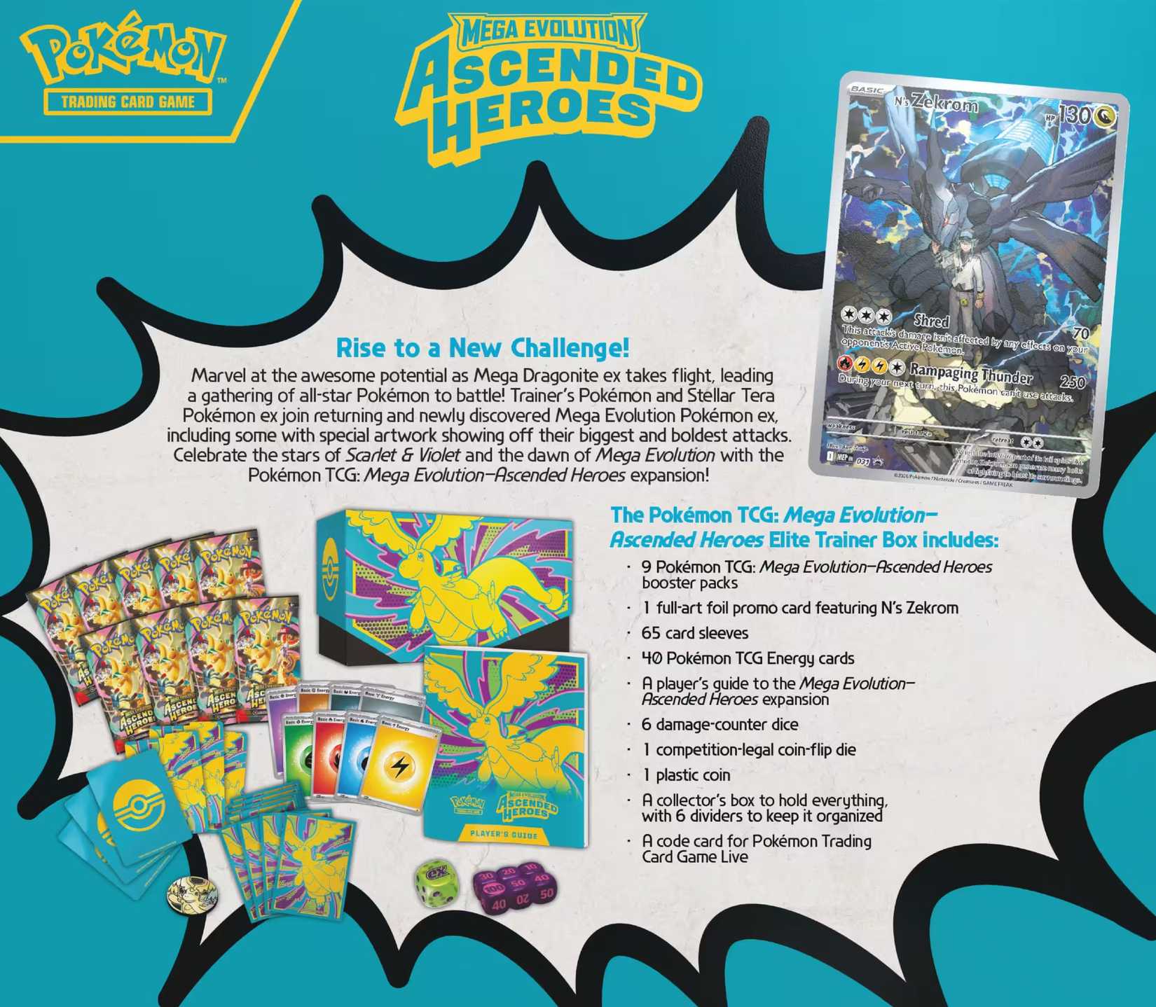 Pokemon TCG Ascended Heroes ETB Contents