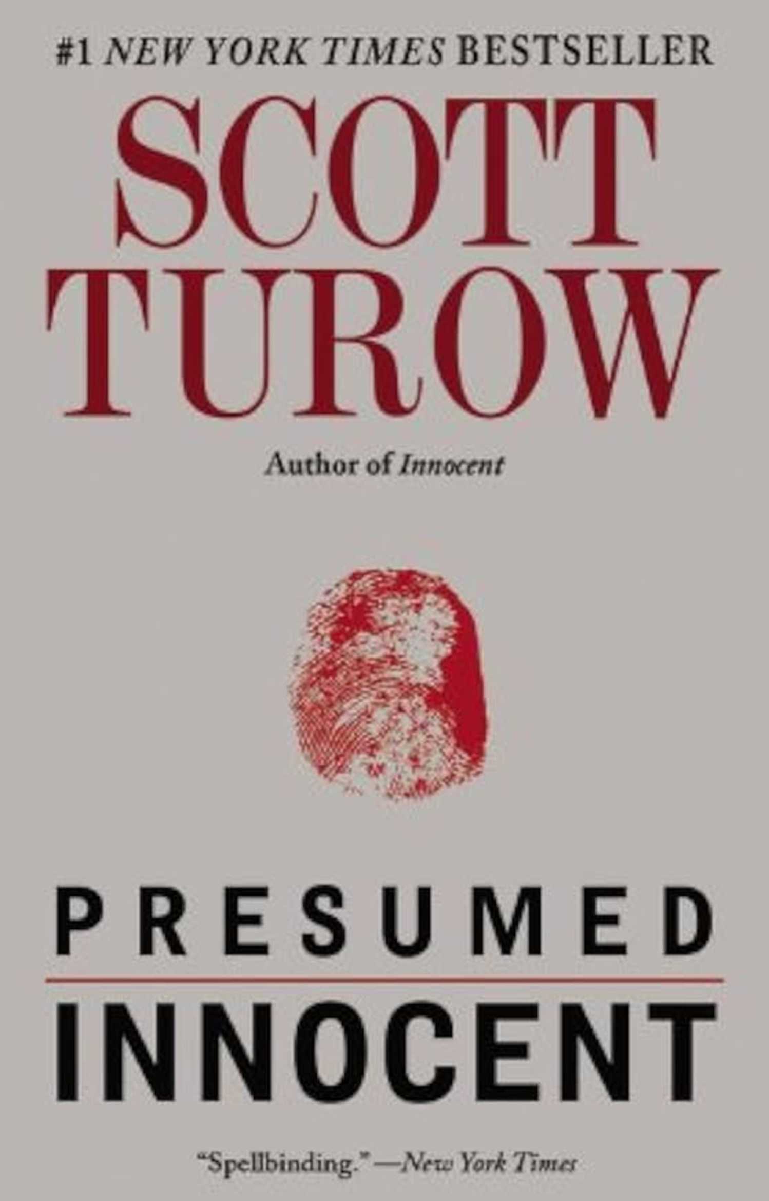 Capa do livro Presunção de Inocência