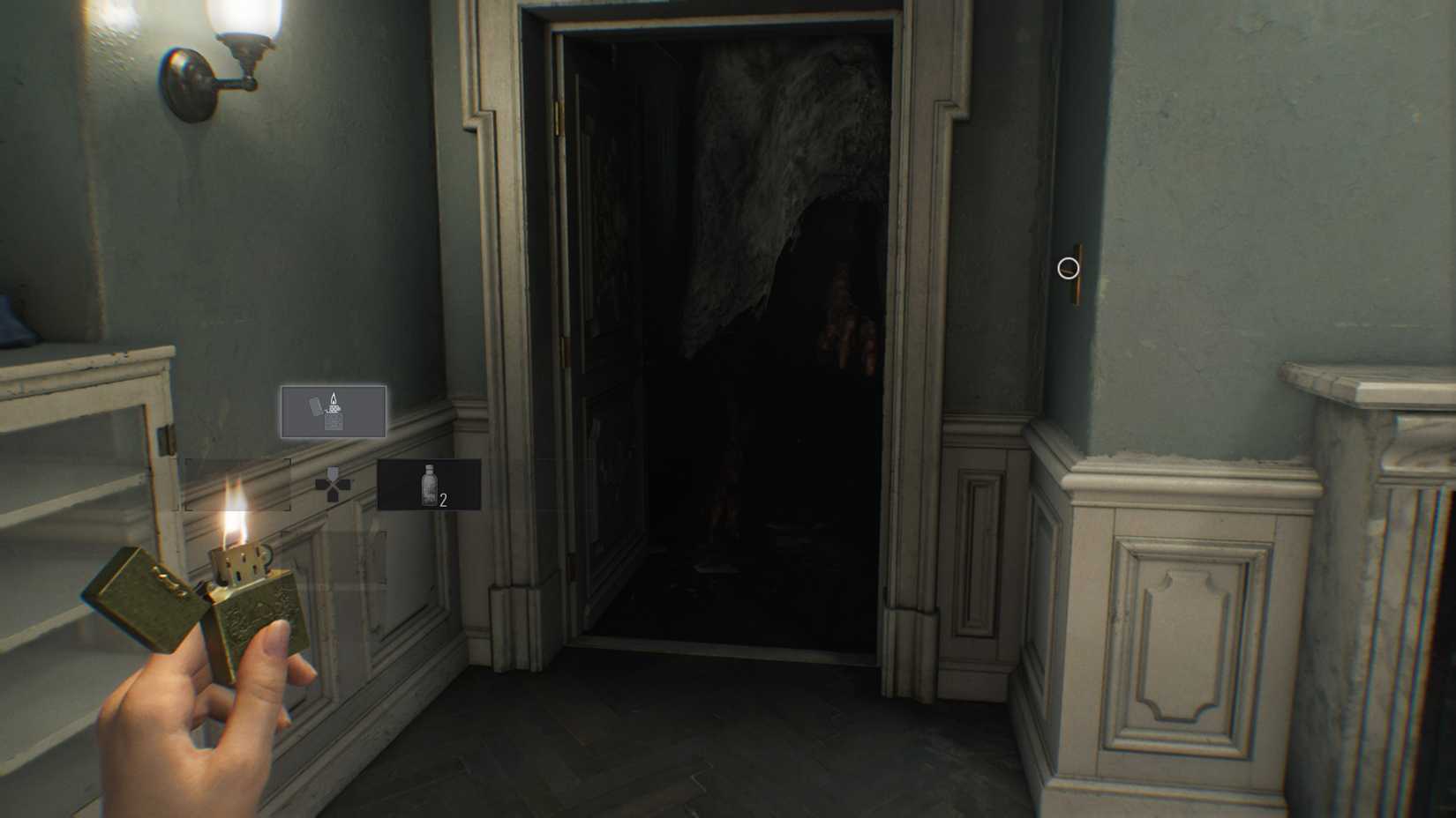 RE9 Grace In Room With Lighter