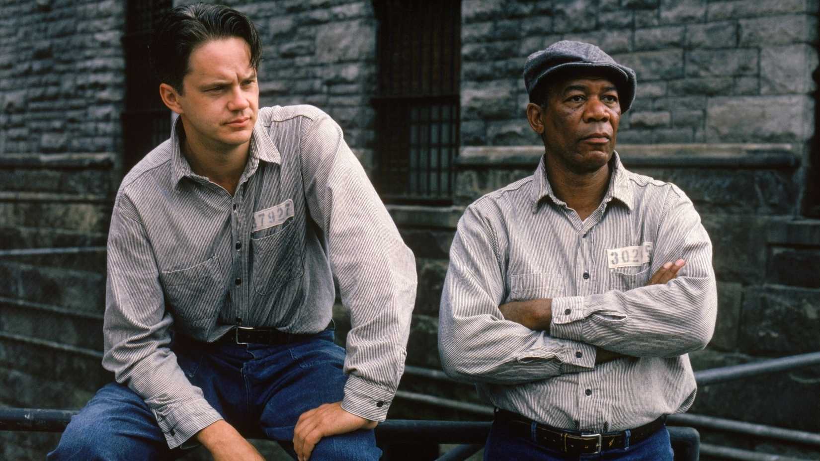 Red and Andy in the yard in The Shawshank Redemption