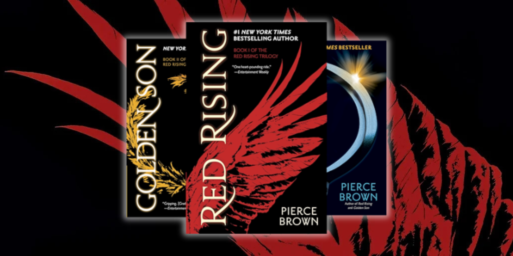 Capa da saga Red Rising de Pierce Brown