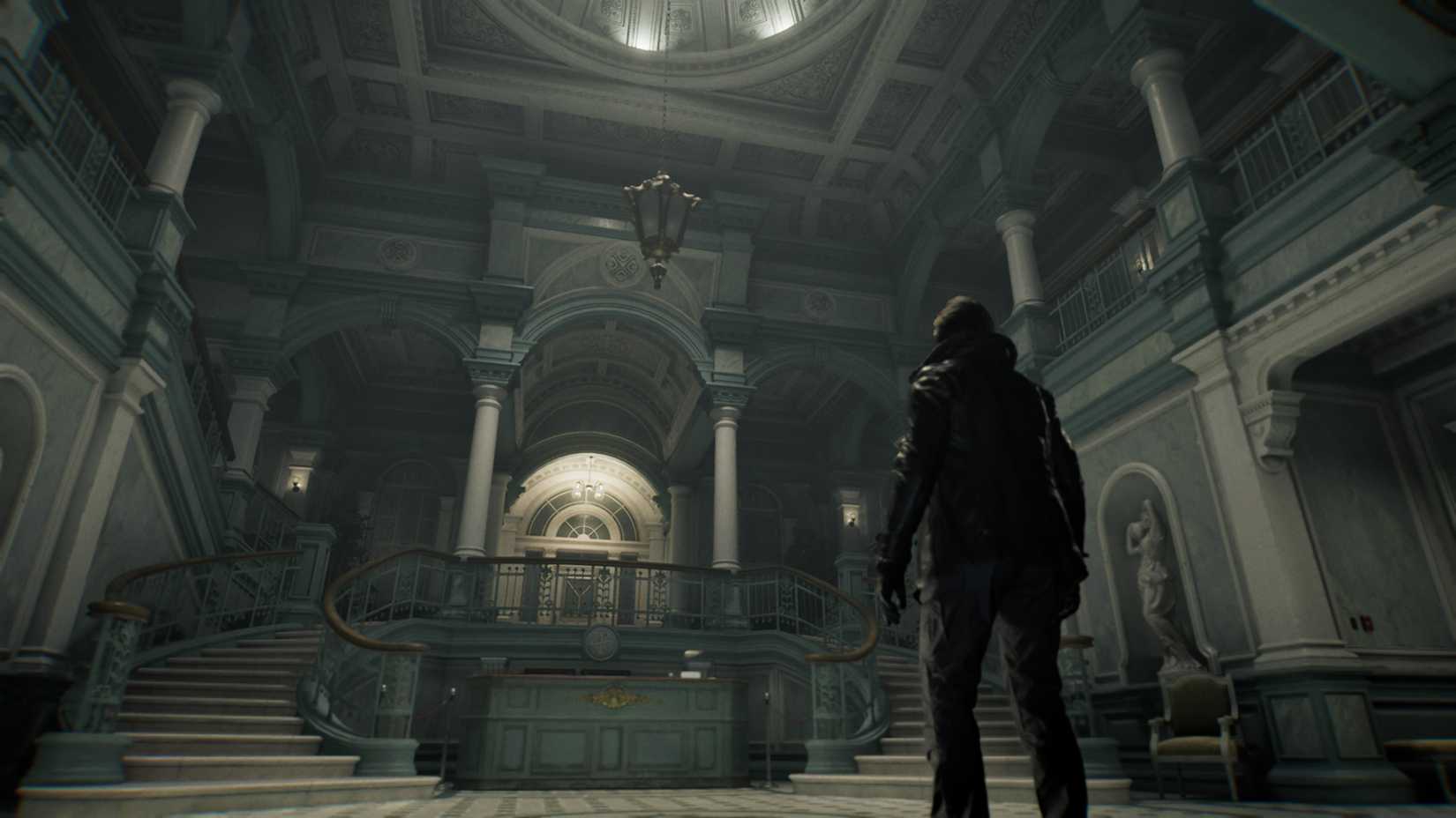 Resident Evil Leon In Lobby Header
