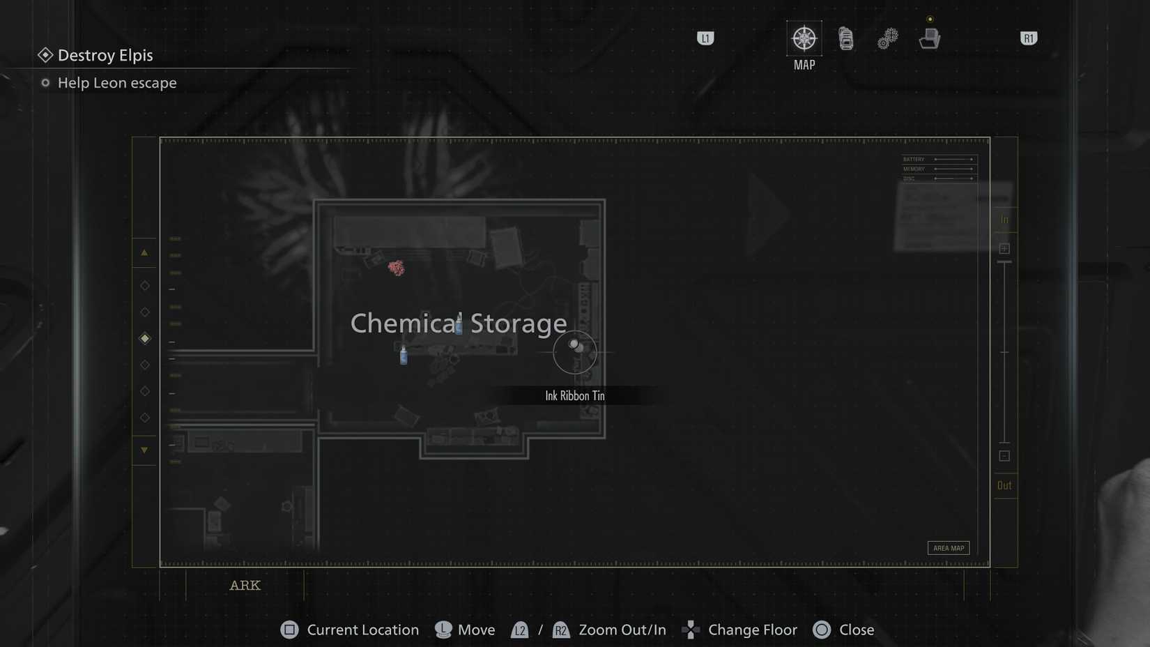 Resident Evil Requiem Ink Ribbon Chemical Storage
