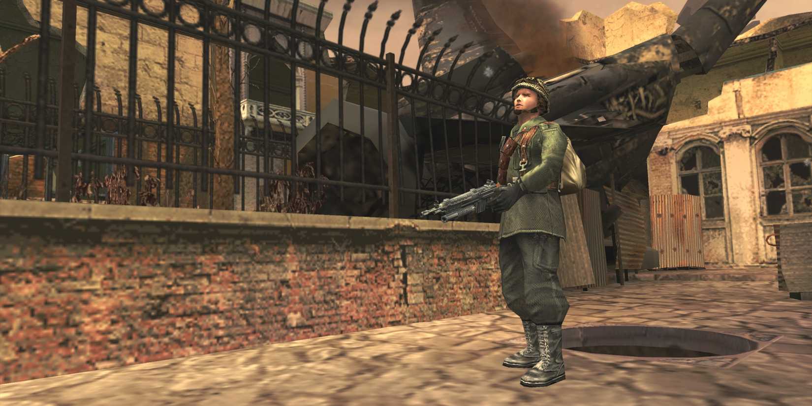 Ein Soldat im PSP-Spiel Resistance: Retribution