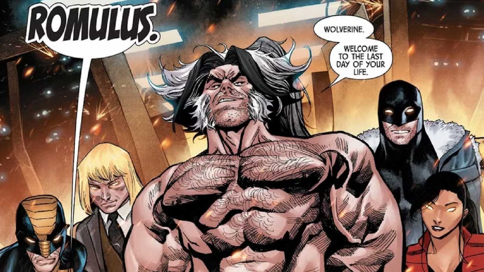 romulus confronts wolverine