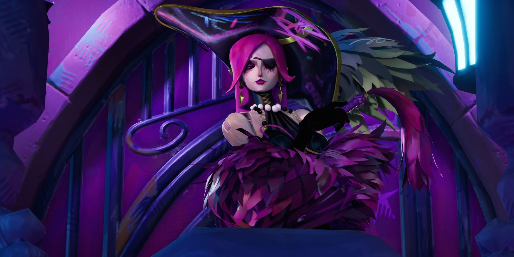 A Sea of Remnants character in an oversized pirate hat