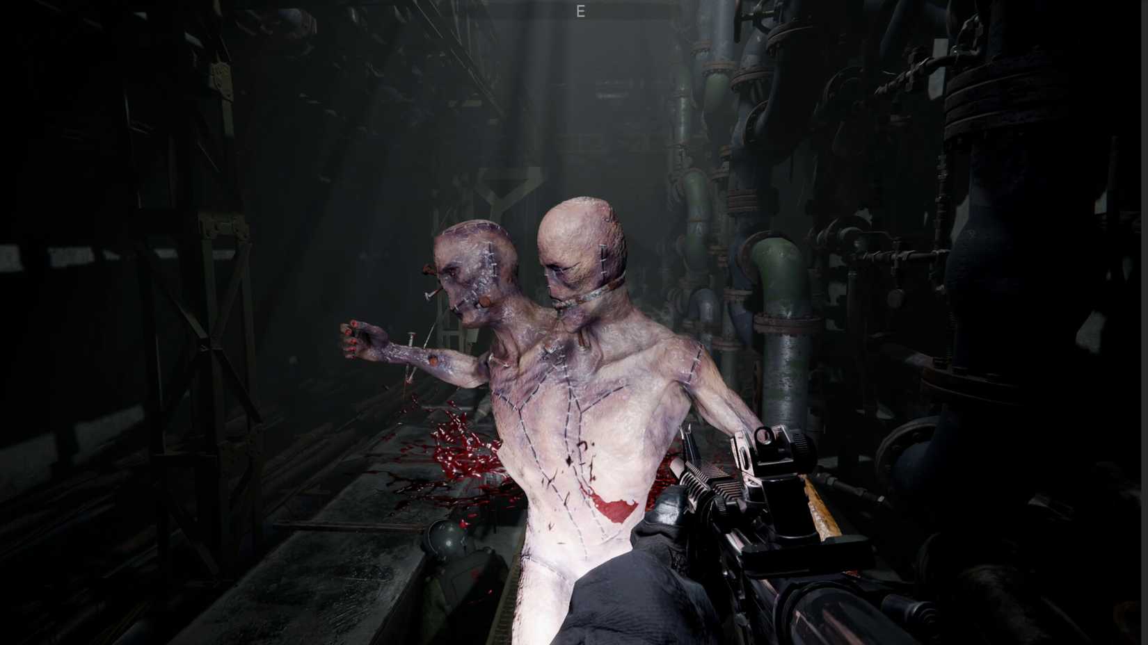 A two-headed creature attacks in Shadow Project