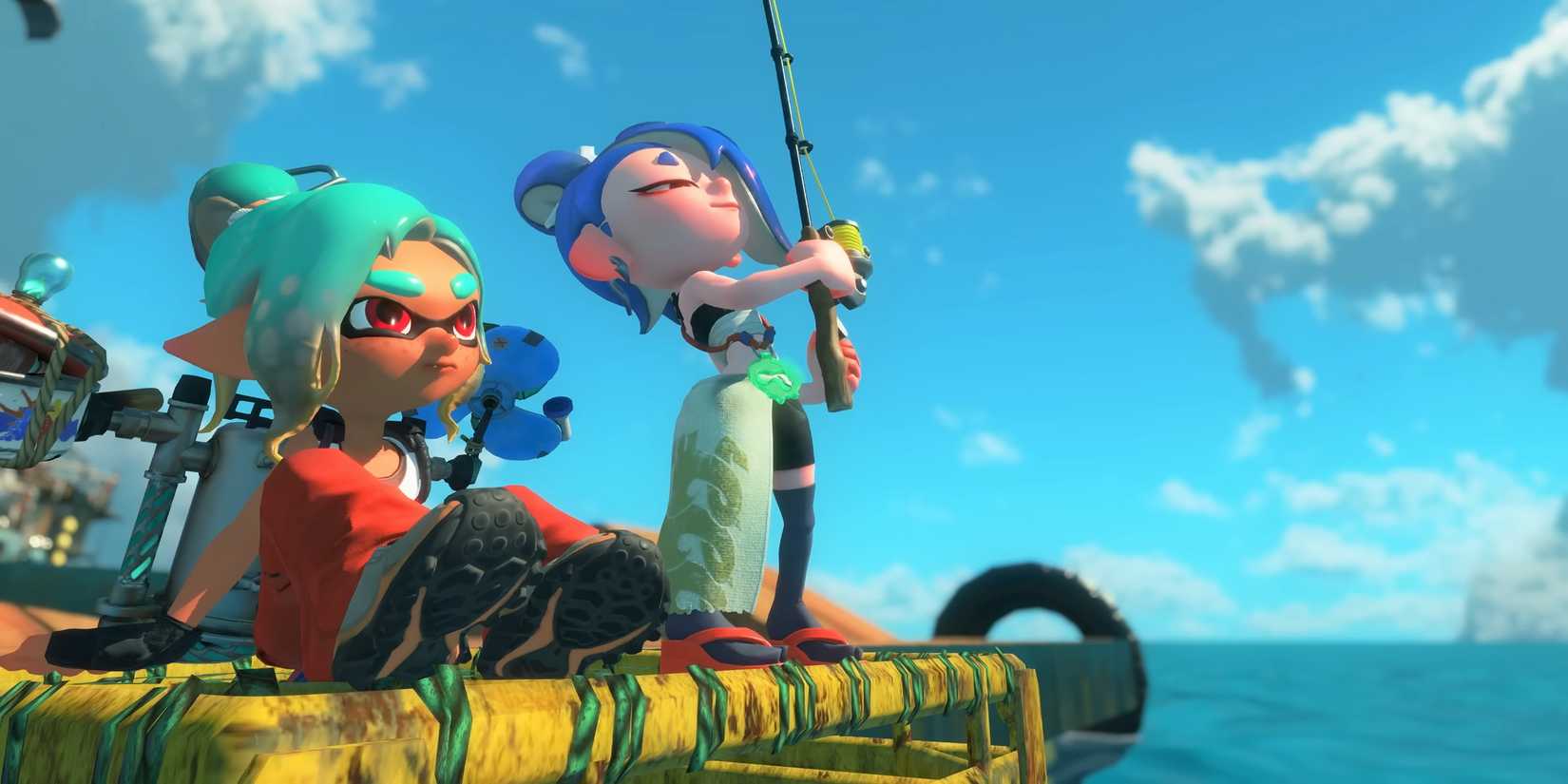 Shiver and the Mechanic in Splatoon Raiders.
