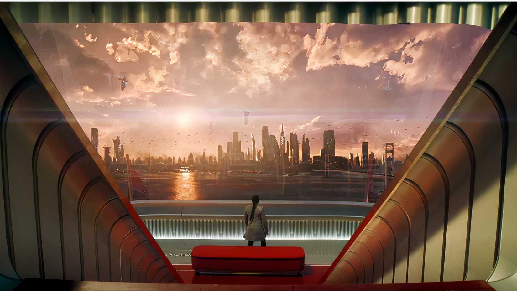 Sisko como Emissário em São Francisco.