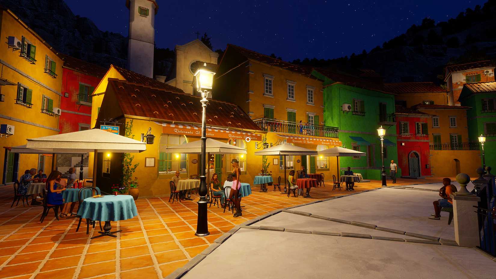 Image shows gameplay from Vacation Cafe Simulator demo