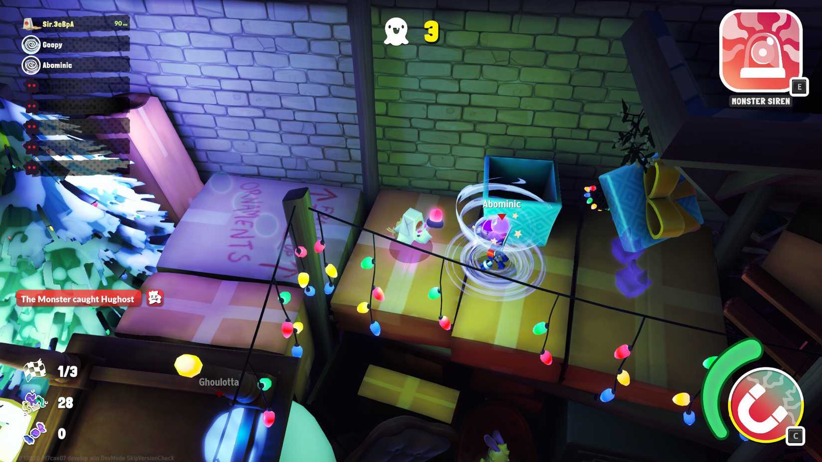 Das Bild zeigt das Gameplay von Polterguys: Possession Party