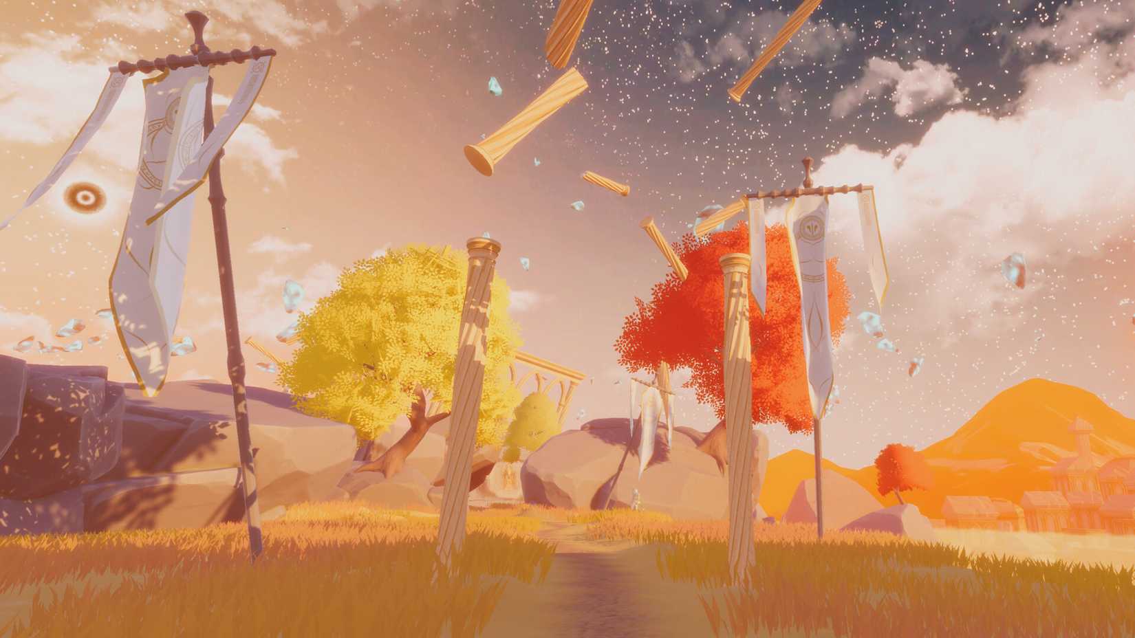 Image shows gameplay from VR game Road To Yvhalon