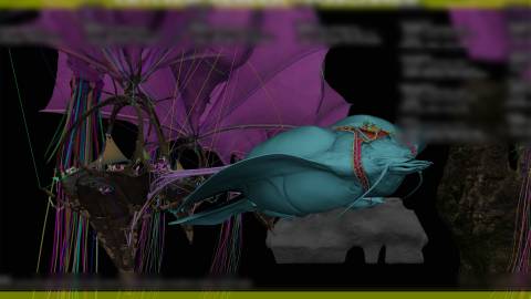 Stage 3 of building a scene with a flying creature in Avatar: Fire and Ash