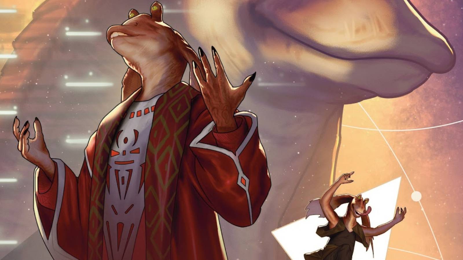 Star Wars Jar Jar Binks Comic Cover