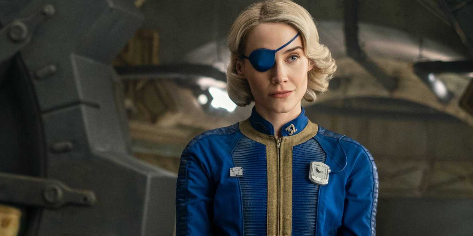 Steph com tapa-olho na segunda temporada de Fallout