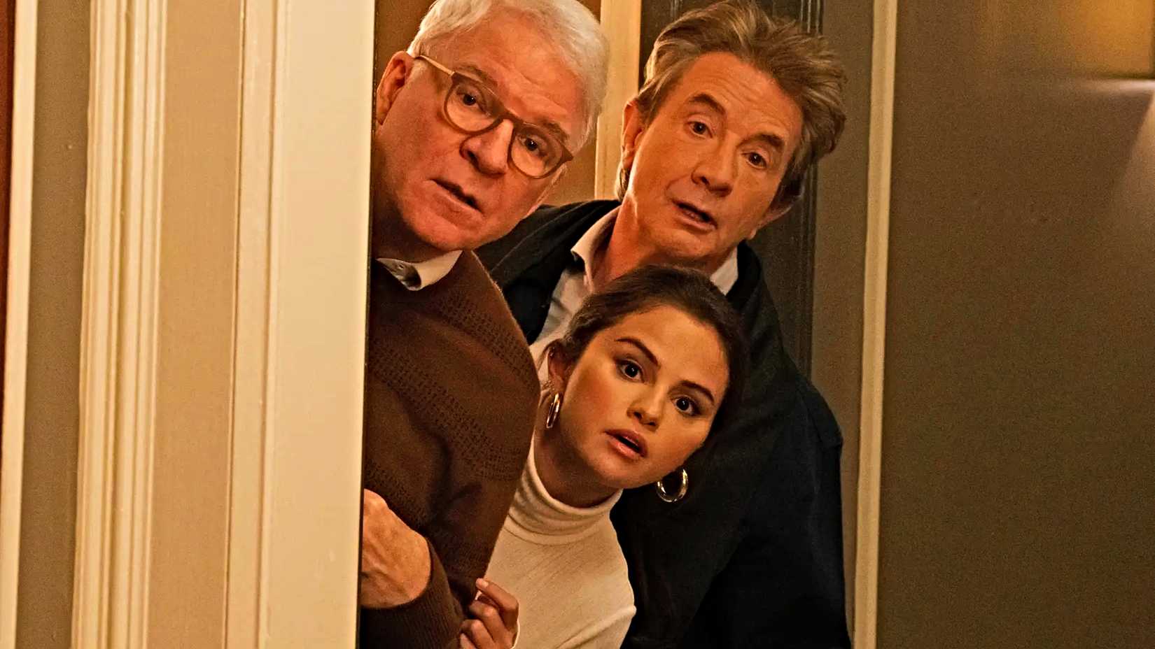 Steve Martin, Martin Short e Selena Gomez em Only Murders in the Building