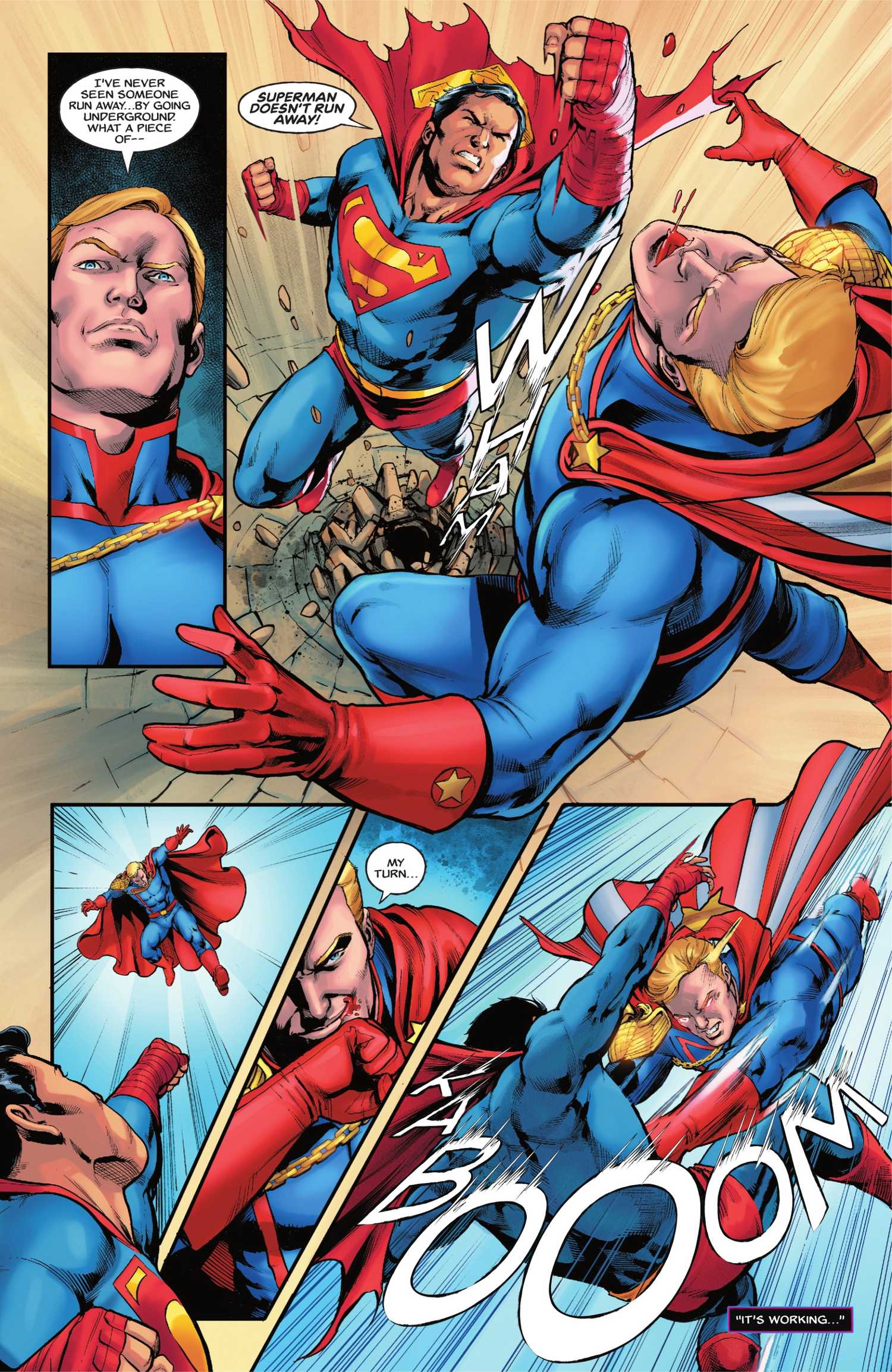 Superman Upper-Cutting Homelander