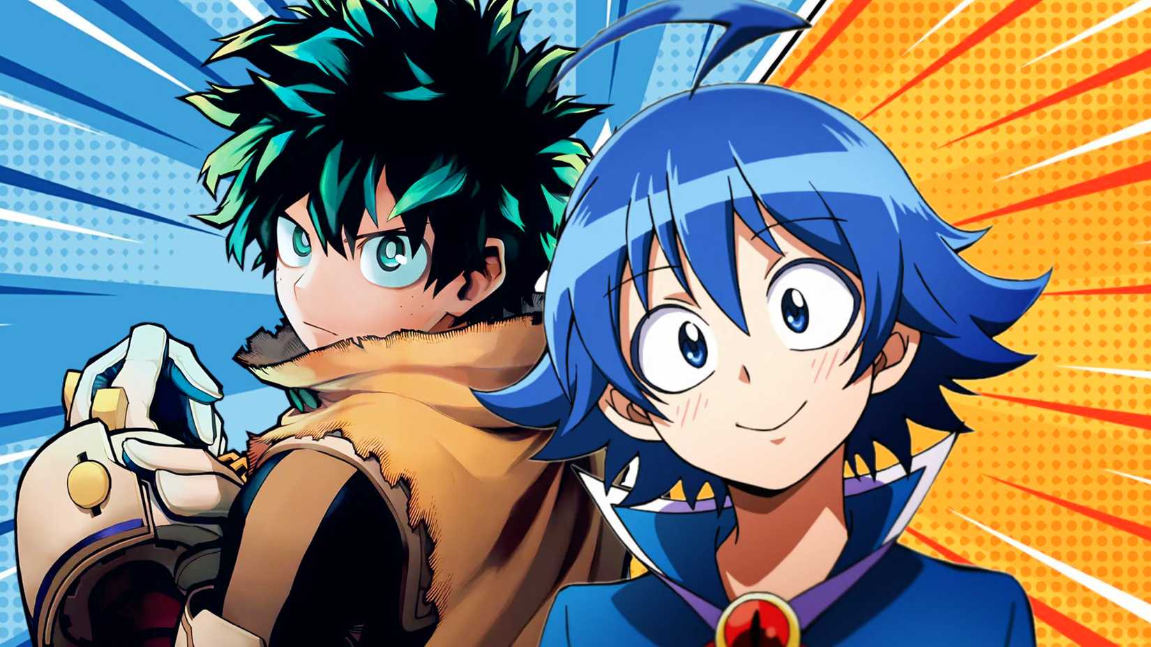 Suzuki Iruma de Welcome to Demon School Iruma kun et Deku de My Hero Academia