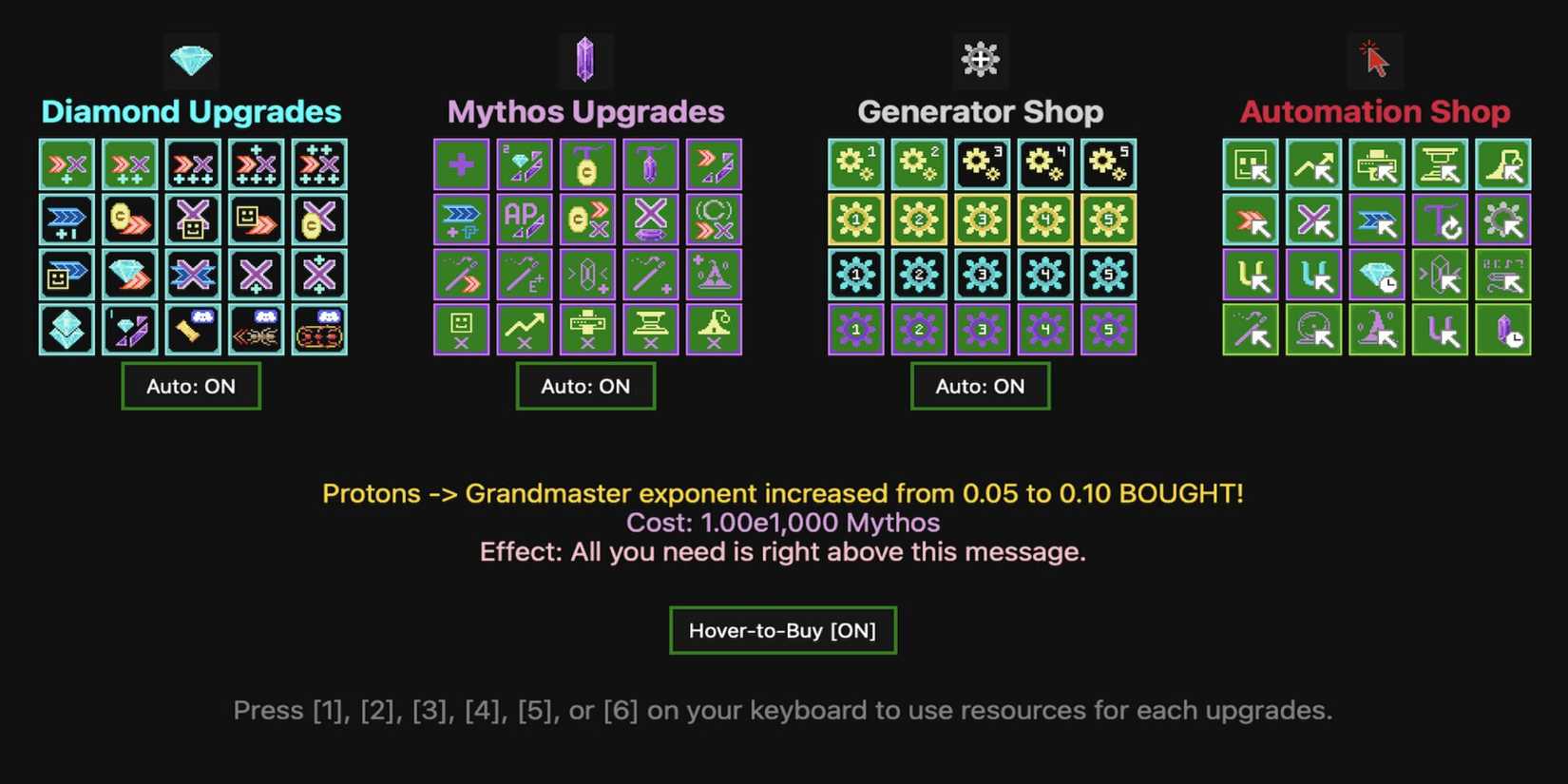 Synergismus-Gameplay