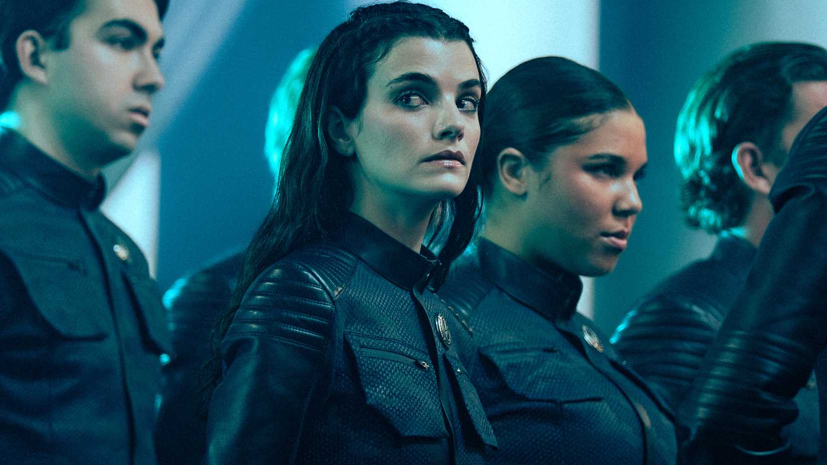 Tarima sieht in Star Trek: Starfleet Academy ernst aus.