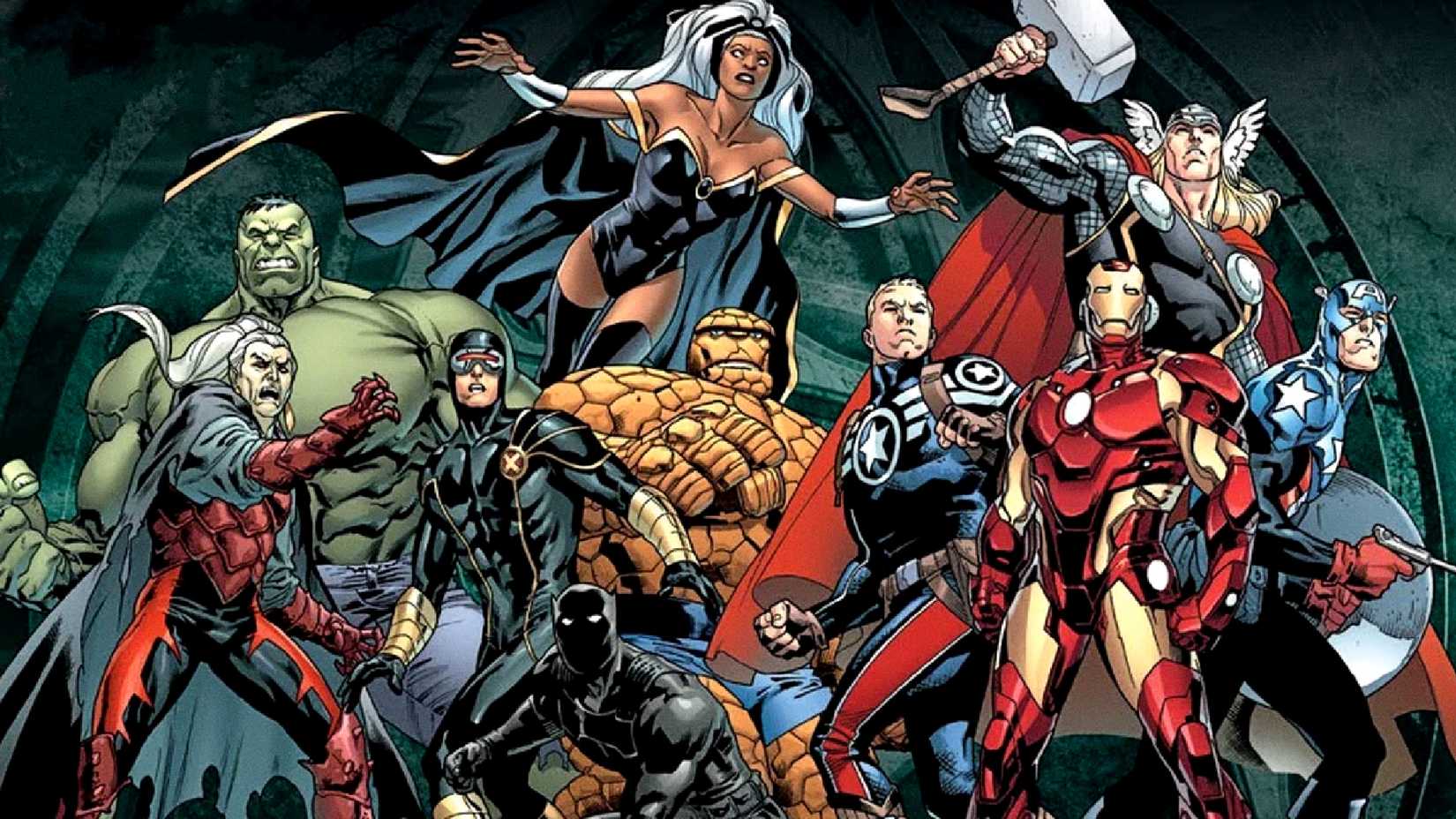 Die Avengers versammeln sich während Marvel's Fear Itself
