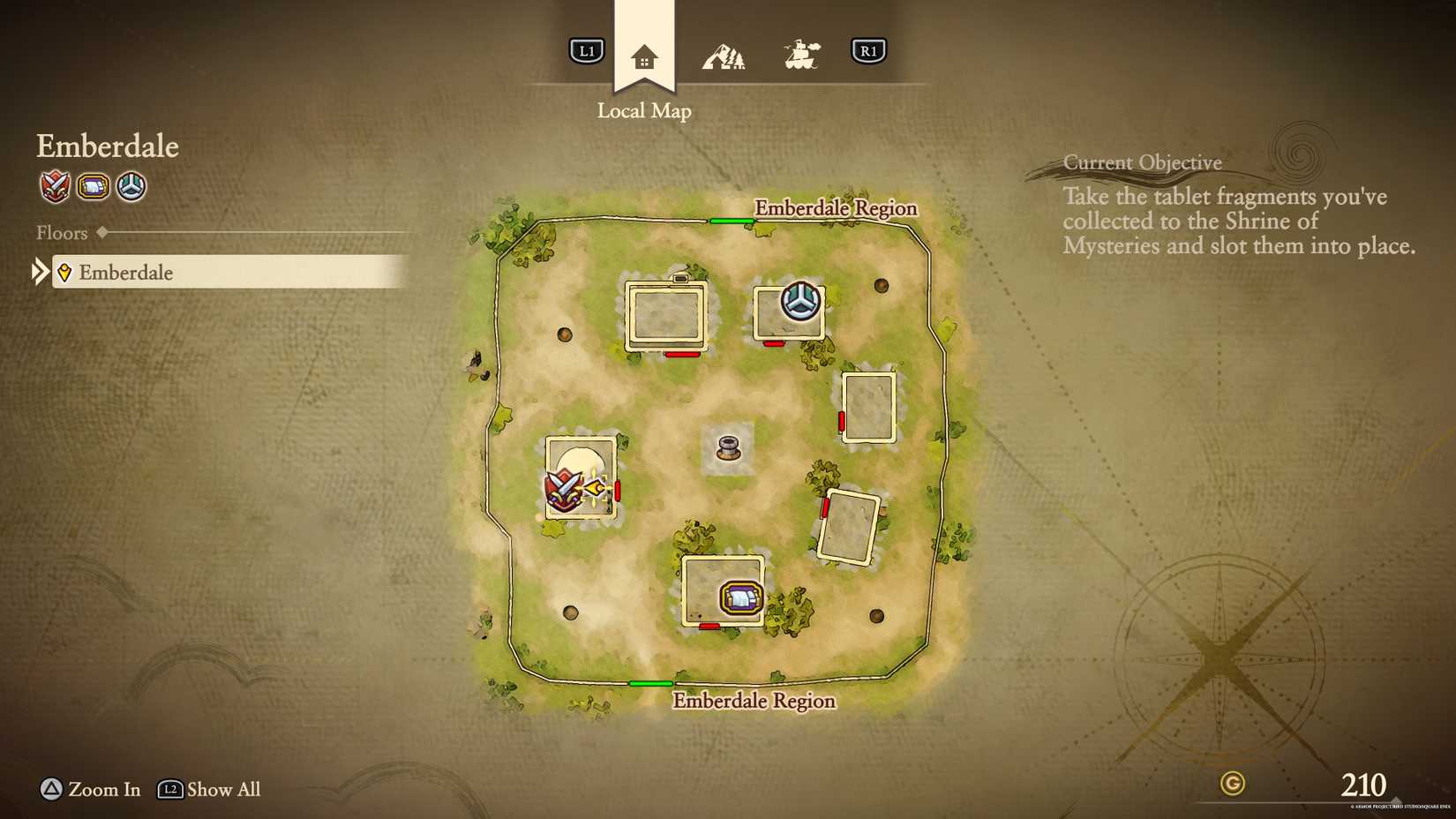 The Emberdale Item Shop fragment in DRAGON QUEST VII Reimagined.-1