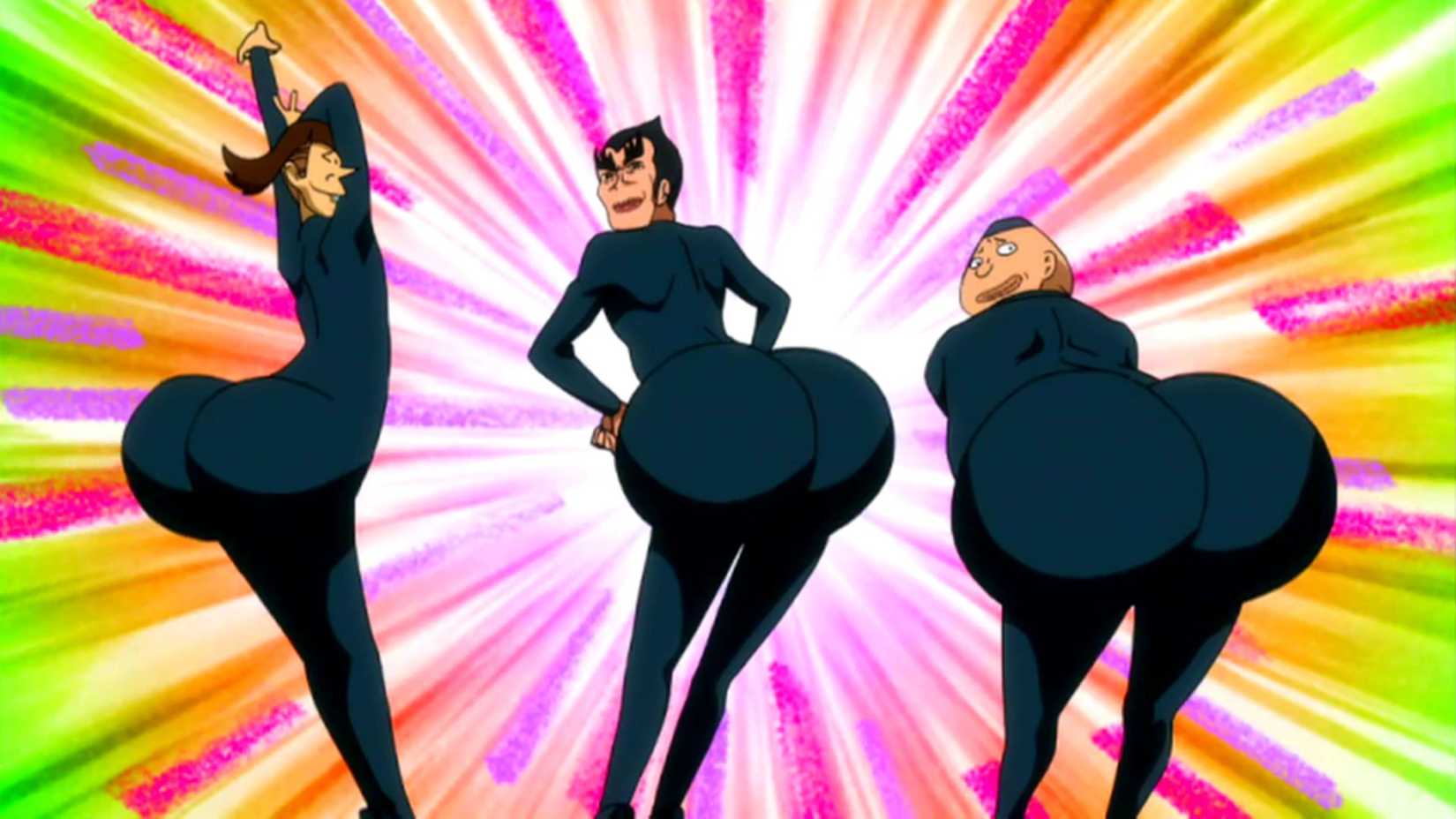The jiggle butt gang from fairy tail