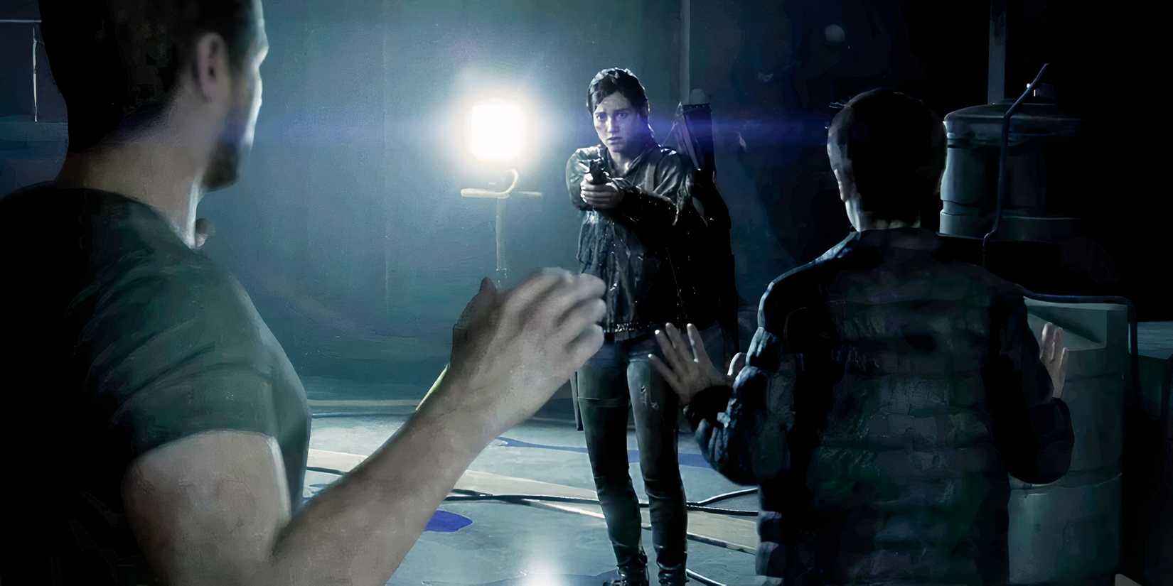 The Last Of Us Part 2 Ellie holding pistol 