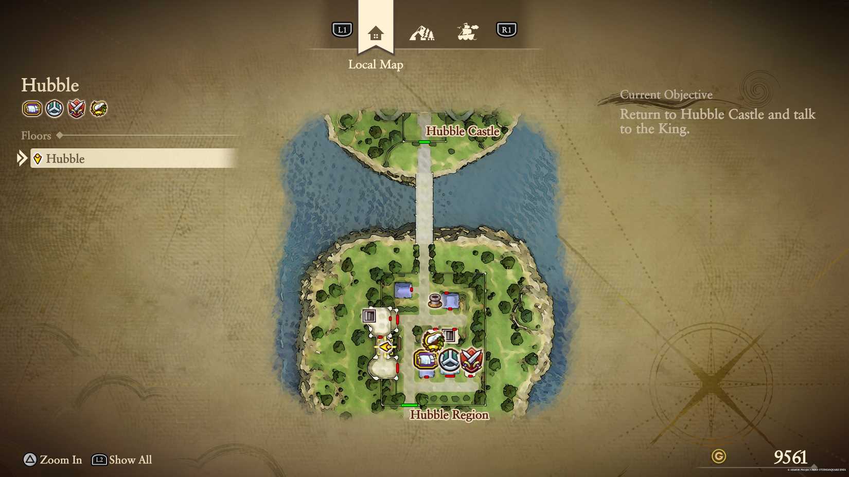 The location of the green fragment in Hubble in DQ7 Reimagined.