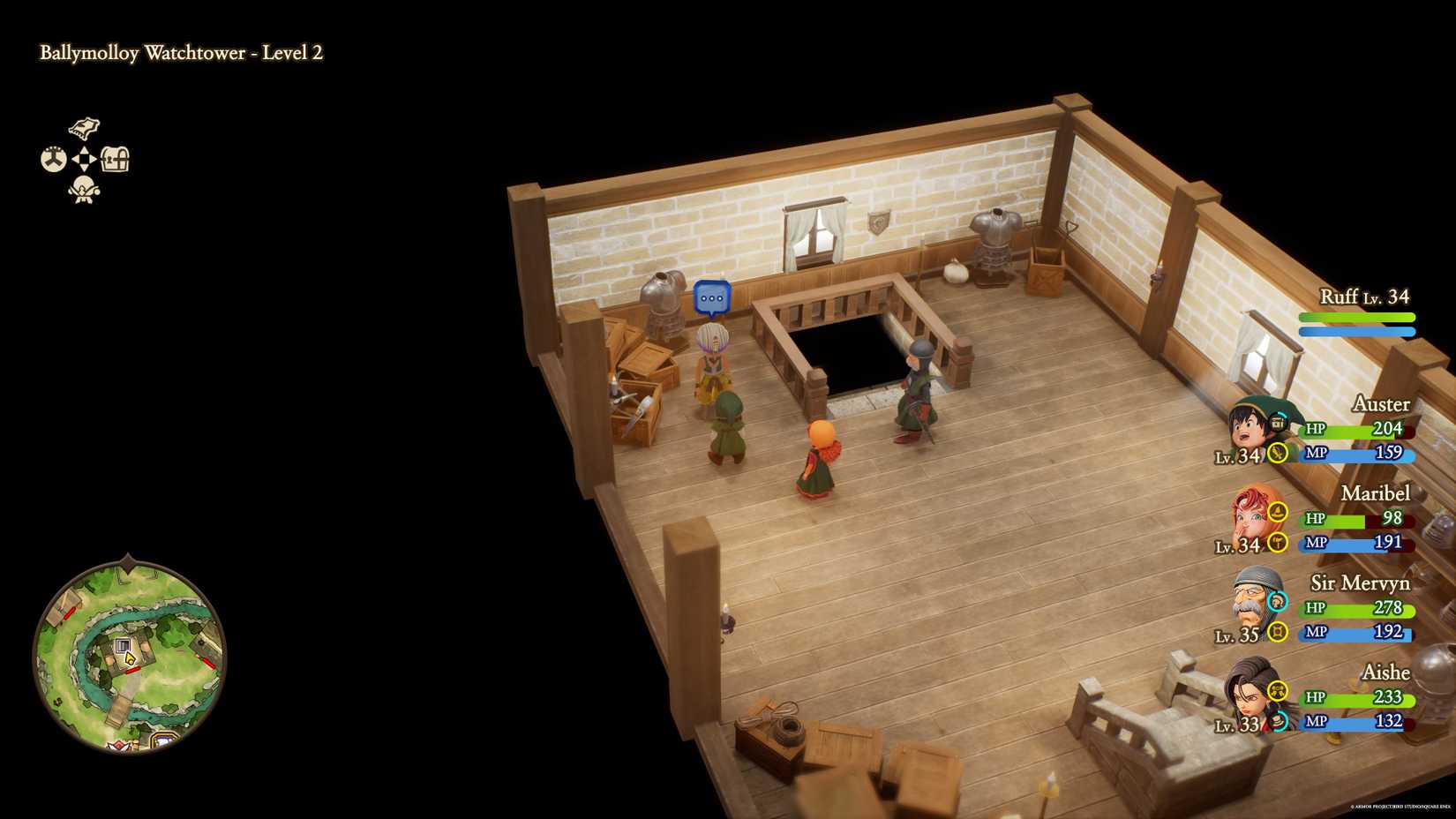 The NPC who gives you a green fragment in DQ7 Reimagined's Ballymolloy.