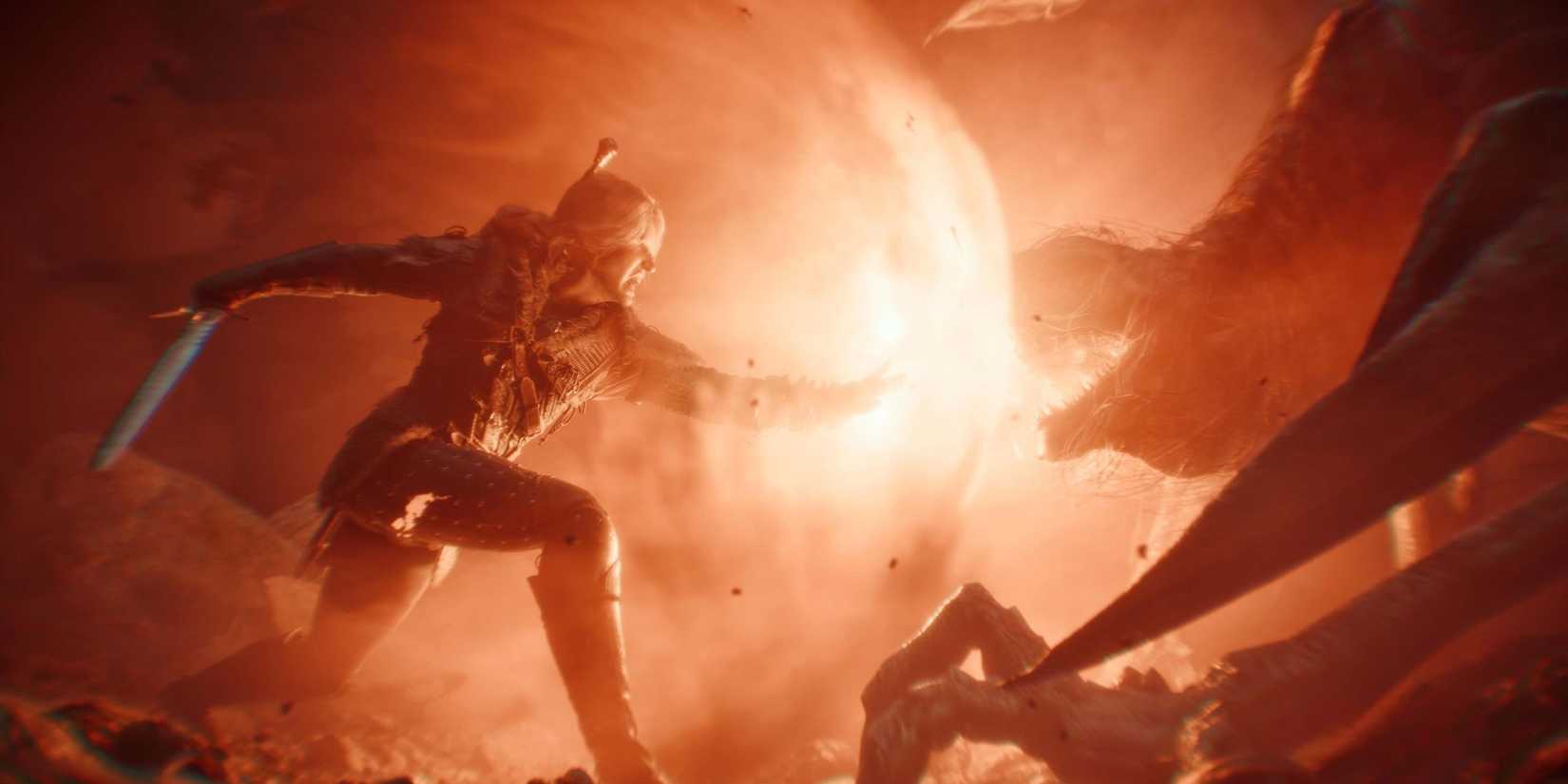 The Witcher 4 Ciri blasting an enemy