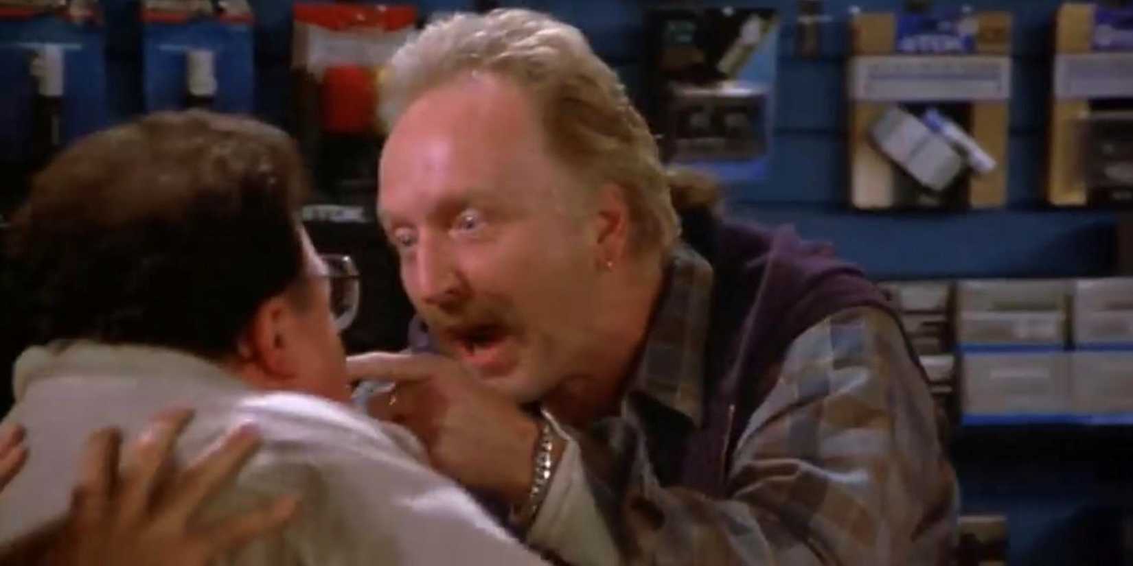 Tobin Bell yelling at Newman in Seinfeld