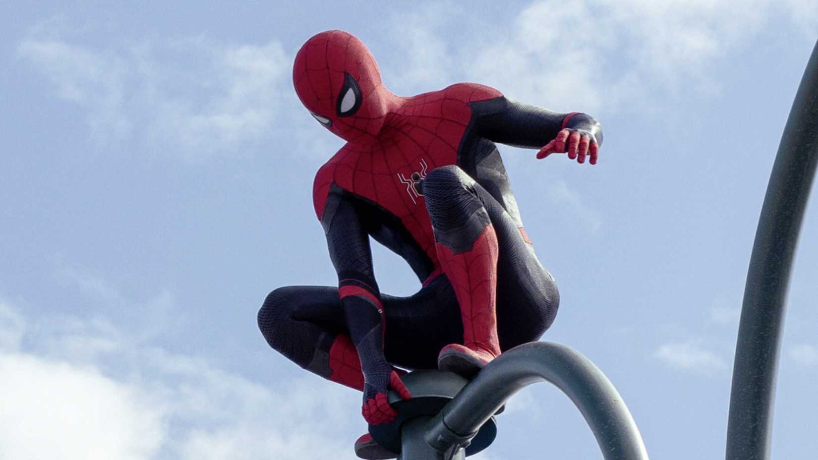 Tom Holland fully suited up in Spider-Man No Way Home