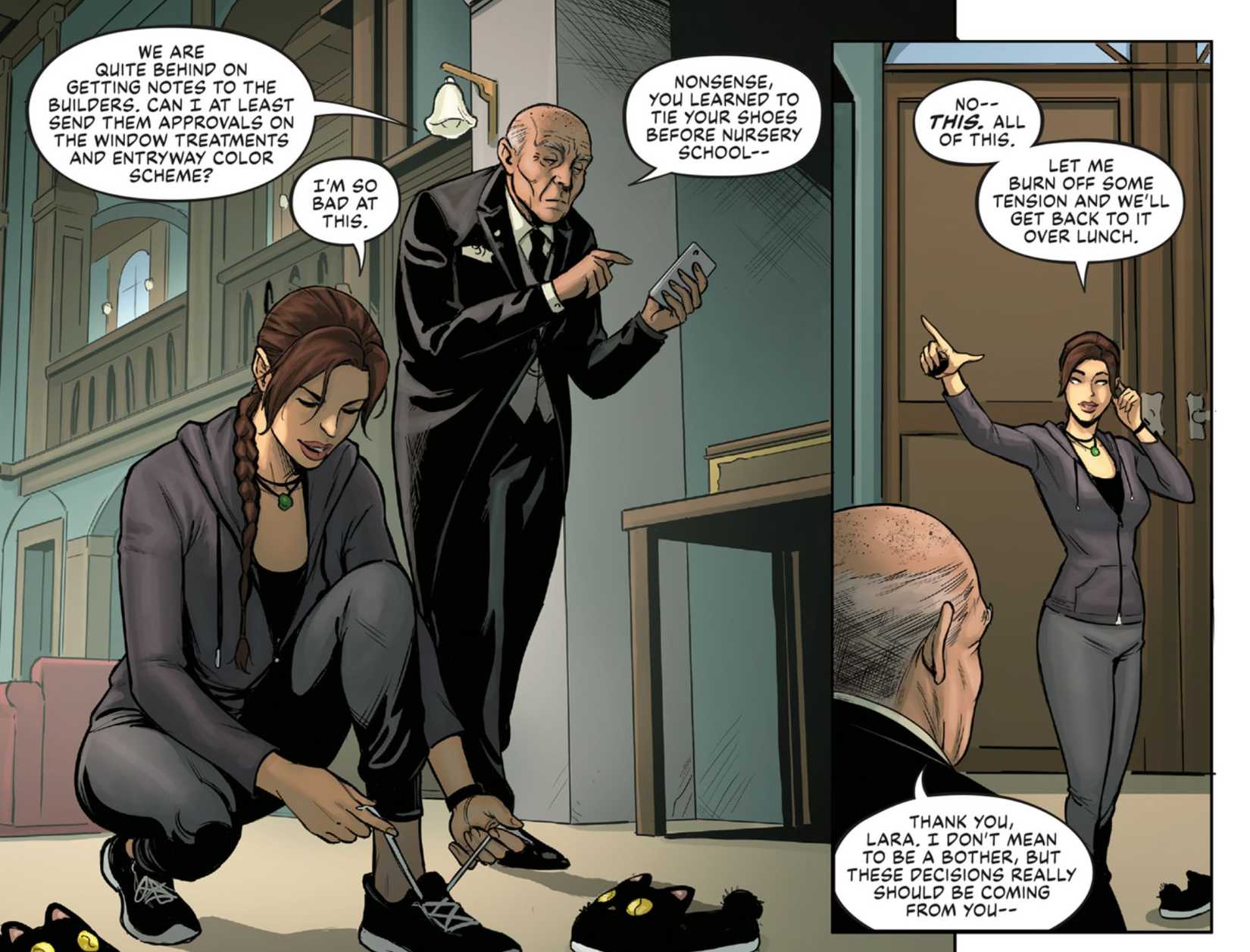 Tomb Raider Sacred Artifacts 2 comic page 