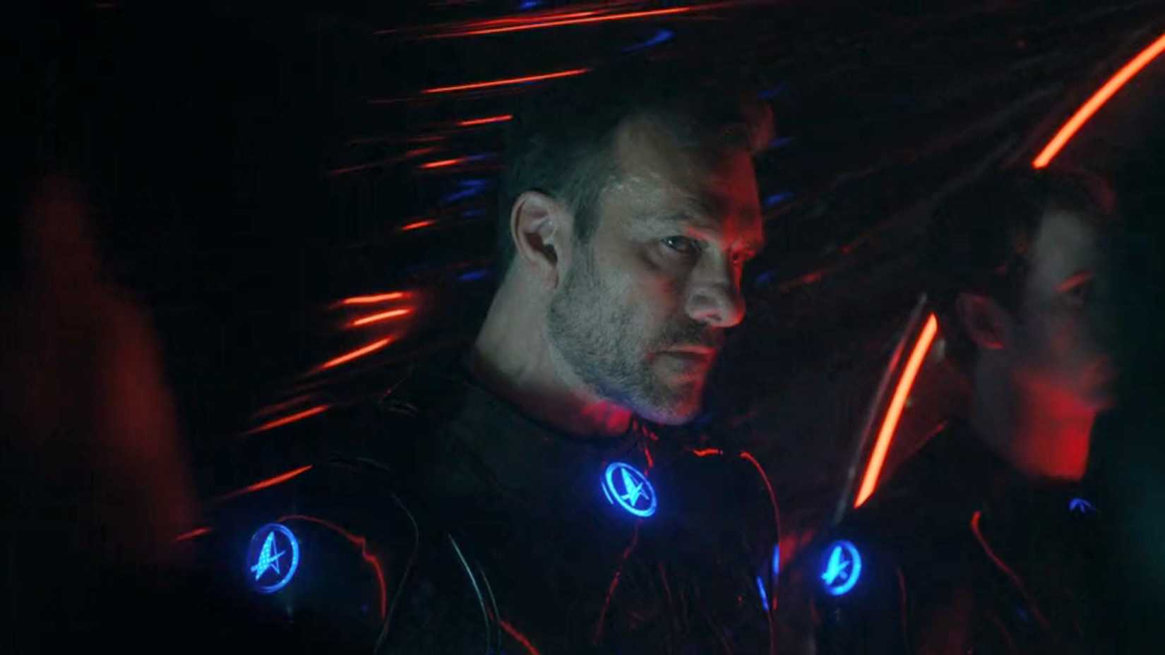 Tomov looks worried in Star Trek: Starfleet Academy.